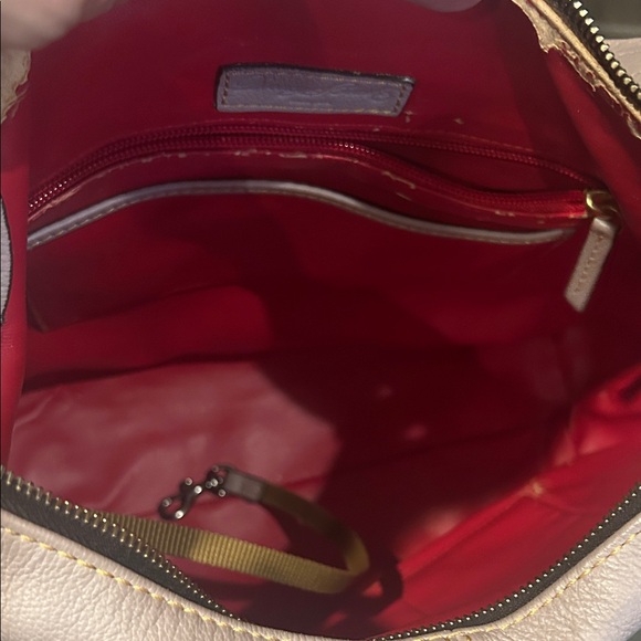 Dooney & Bourke Tan and Black Color block Sophie Hobo Bag - Picture 6 of 8